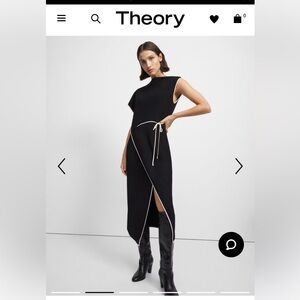 NWT Theory Admiral Crepe Dress size 4 $398